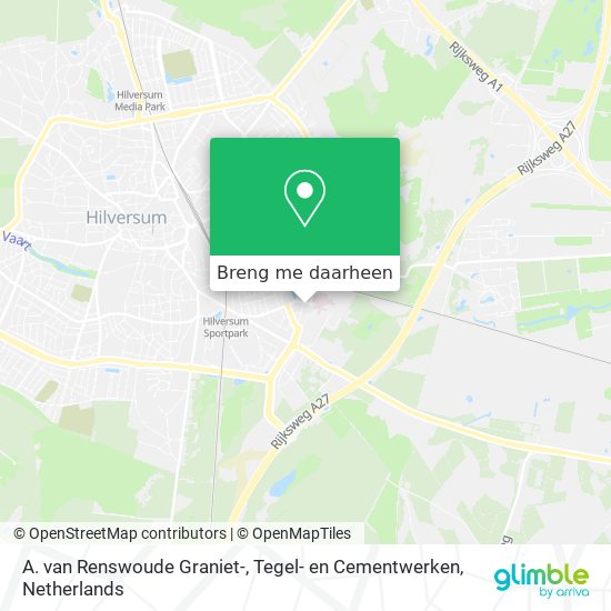 A. van Renswoude Graniet-, Tegel- en Cementwerken kaart