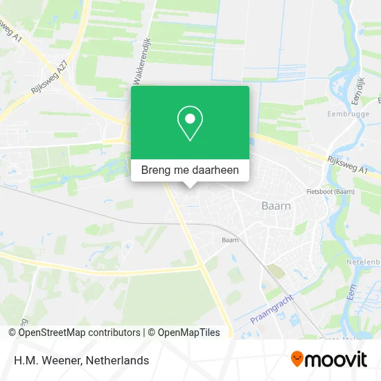 H.M. Weener kaart