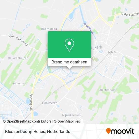 Klussenbedrijf Renes kaart