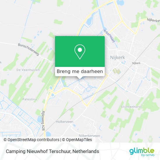 Camping Nieuwhof Terschuur kaart