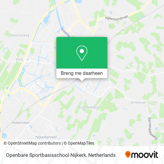 Openbare Sportbasisschool Nijkerk kaart