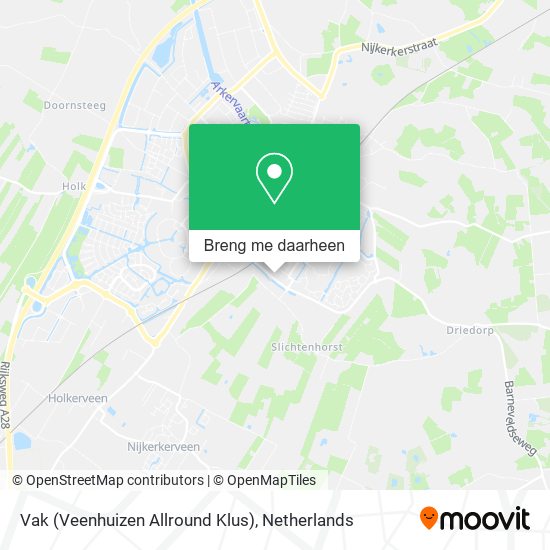 Vak (Veenhuizen Allround Klus) kaart