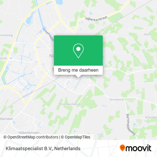 Klimaatspecialist B.V. kaart