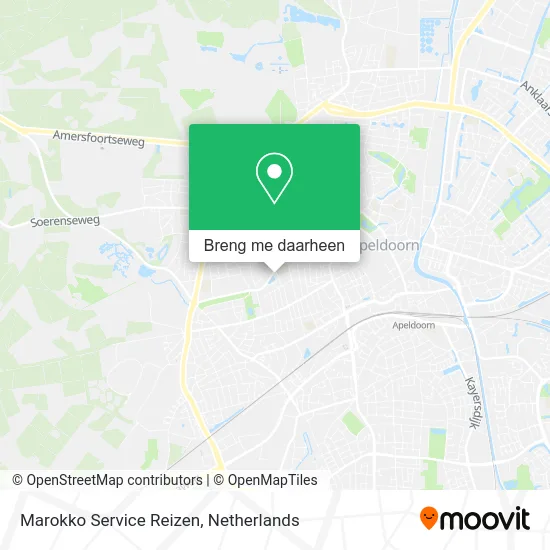 Marokko Service Reizen kaart
