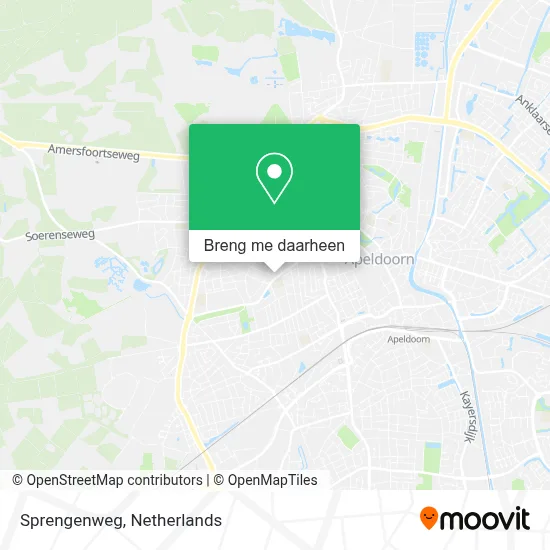 Sprengenweg kaart