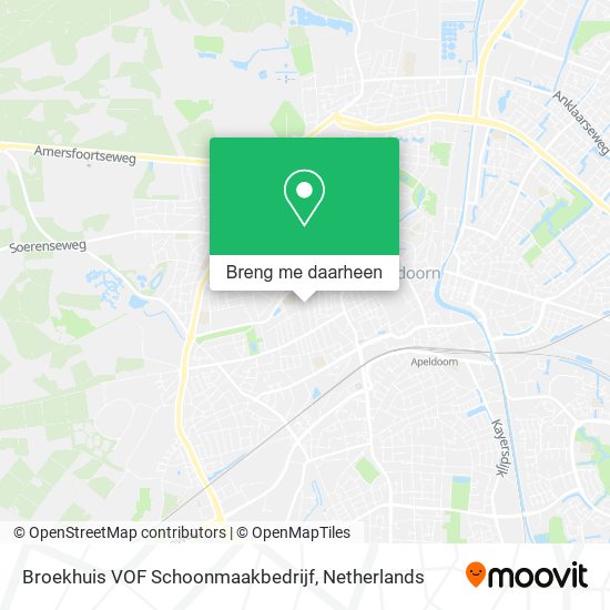 Broekhuis VOF Schoonmaakbedrijf kaart