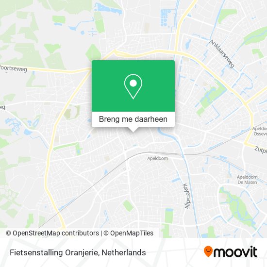 Fietsenstalling Oranjerie kaart
