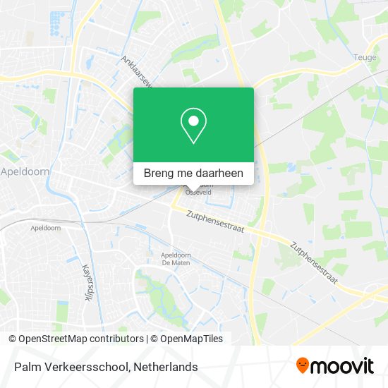 Palm Verkeersschool kaart