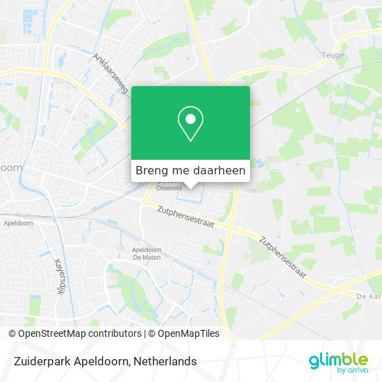 Zuiderpark Apeldoorn kaart