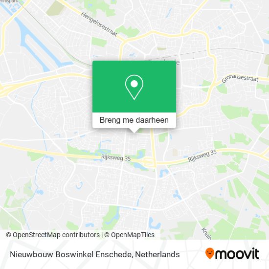 Nieuwbouw Boswinkel Enschede kaart