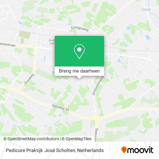 Pedicure Praktijk José Scholten kaart