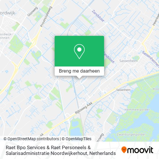 Raet Bpo Services & Raet Personeels & Salarisadministratie Noordwijkerhout kaart