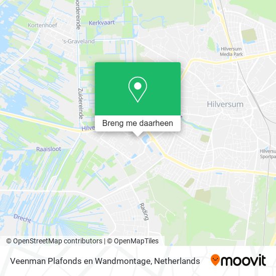 Veenman Plafonds en Wandmontage kaart