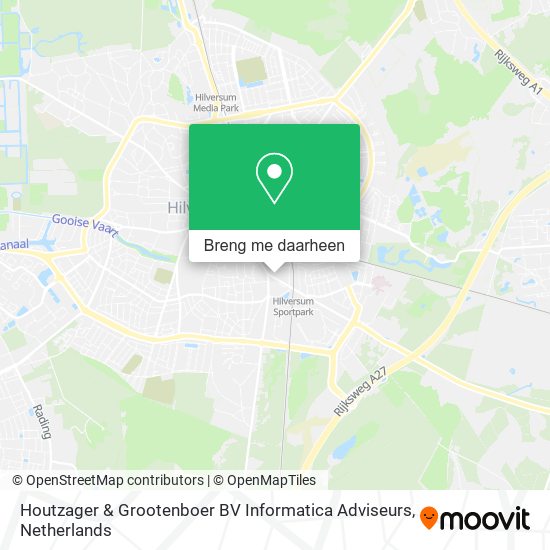 Houtzager & Grootenboer BV Informatica Adviseurs kaart
