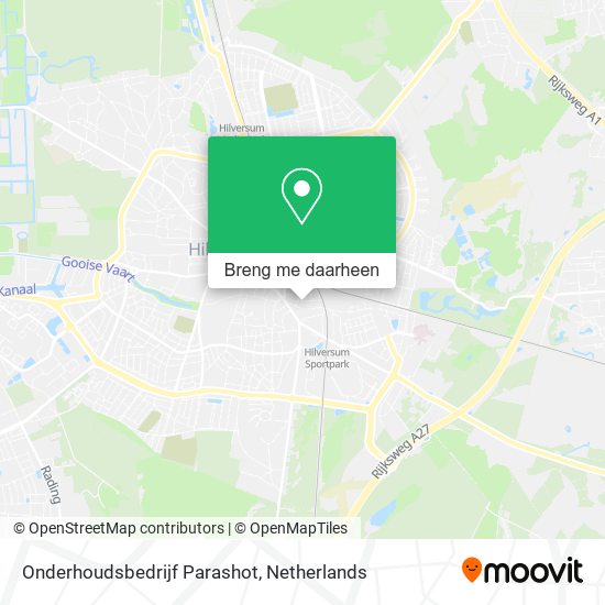 Onderhoudsbedrijf Parashot kaart