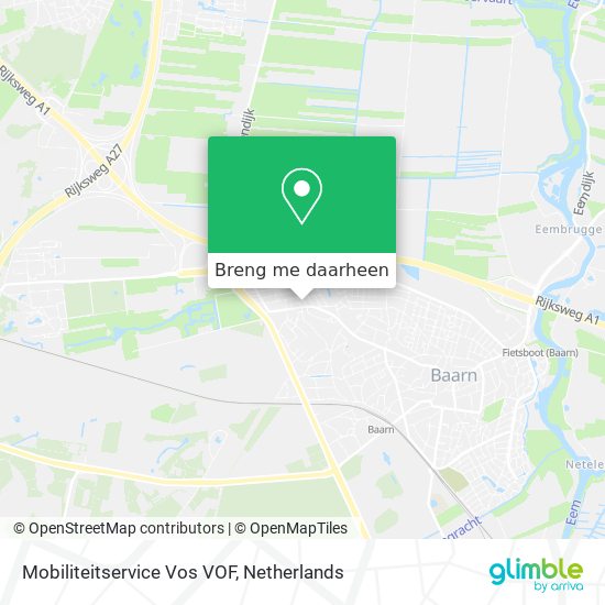 Mobiliteitservice Vos VOF kaart