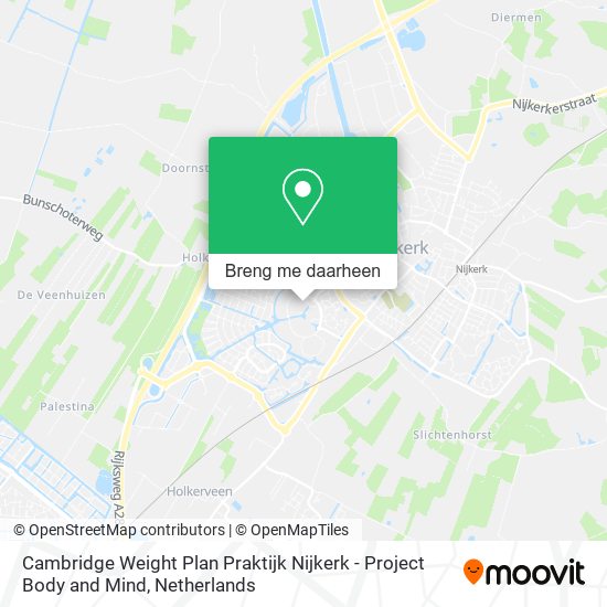 Cambridge Weight Plan Praktijk Nijkerk - Project Body and Mind kaart