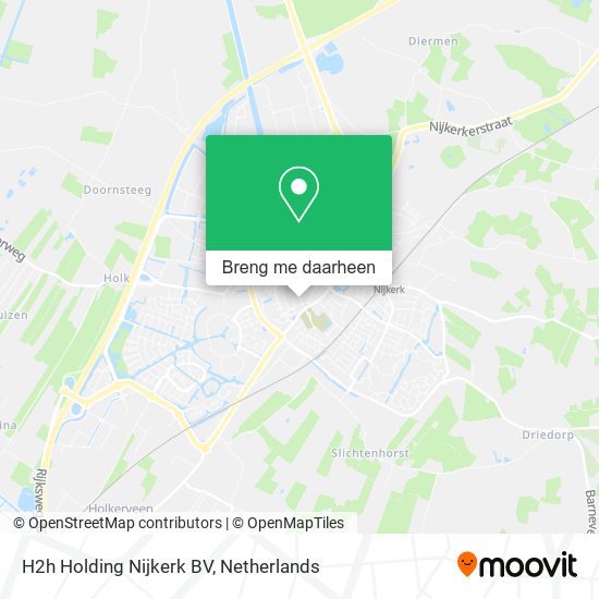 H2h Holding Nijkerk BV kaart