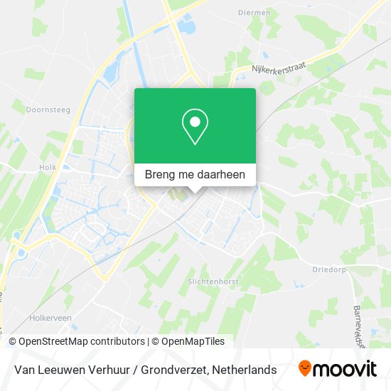 Van Leeuwen Verhuur / Grondverzet kaart