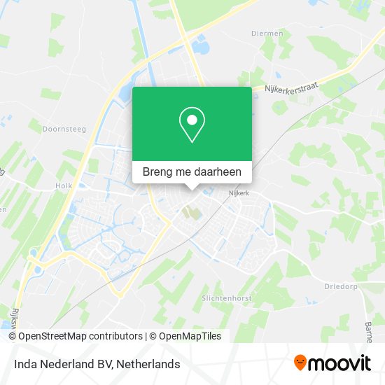 Inda Nederland BV kaart