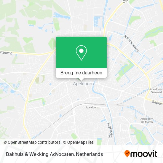 Bakhuis & Wekking Advocaten kaart