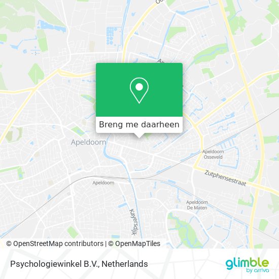 Psychologiewinkel B.V. kaart