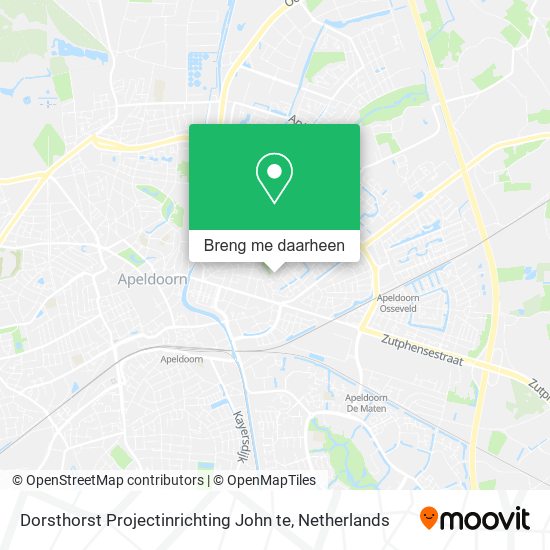 Dorsthorst Projectinrichting John te kaart