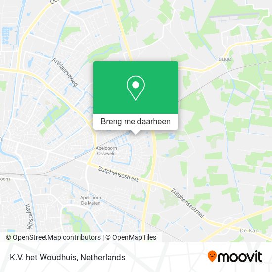K.V. het Woudhuis kaart