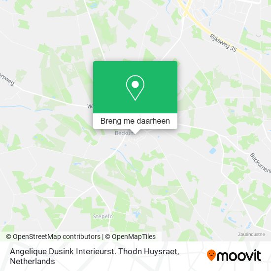 Angelique Dusink Interieurst. Thodn Huysraet kaart