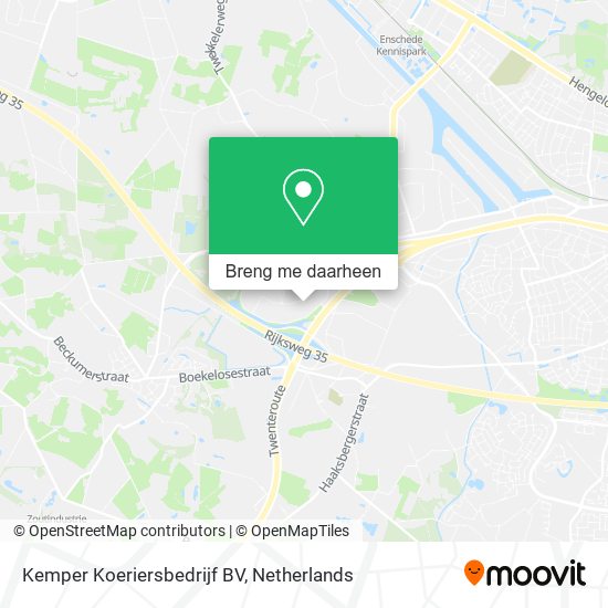 Kemper Koeriersbedrijf BV kaart