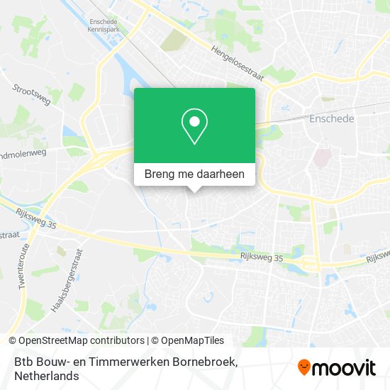 Btb Bouw- en Timmerwerken Bornebroek kaart