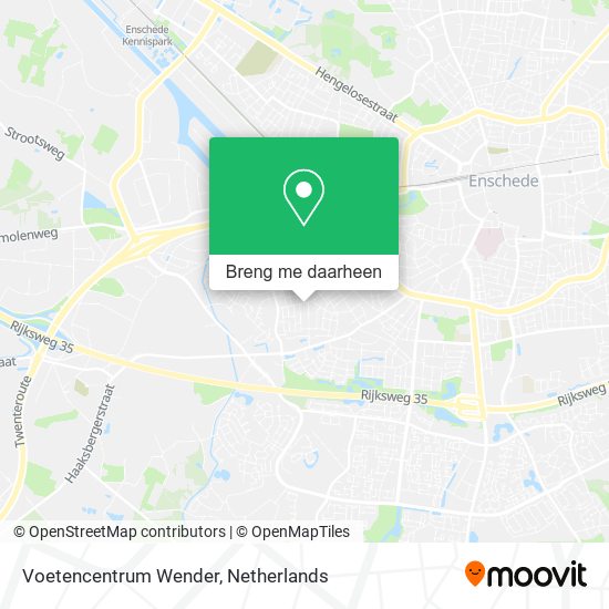 Voetencentrum Wender kaart