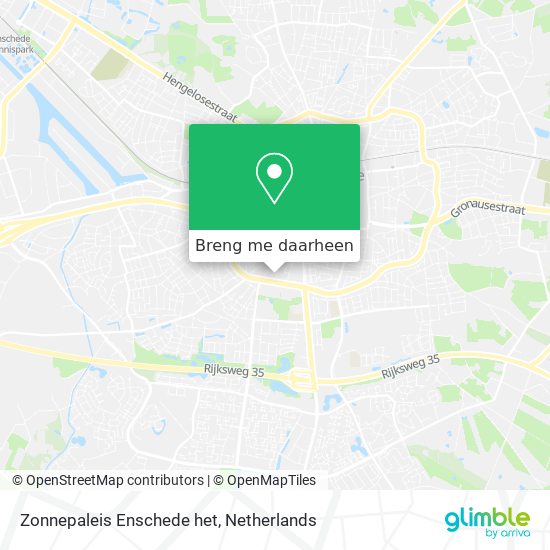 Zonnepaleis Enschede het kaart