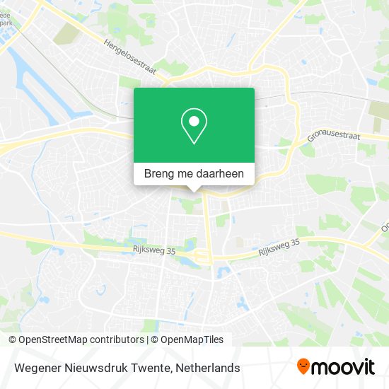 Wegener Nieuwsdruk Twente kaart