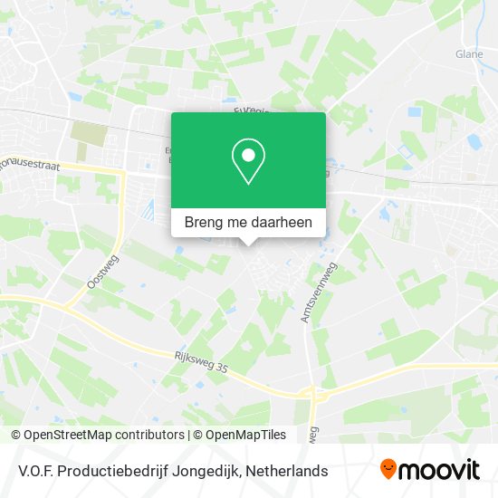 V.O.F. Productiebedrijf Jongedijk kaart