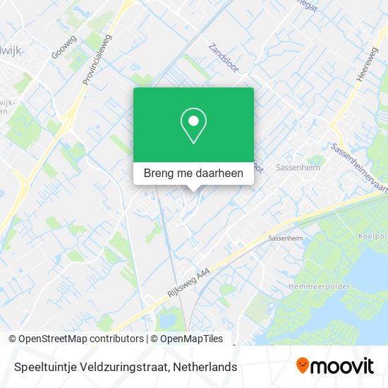 Speeltuintje Veldzuringstraat kaart