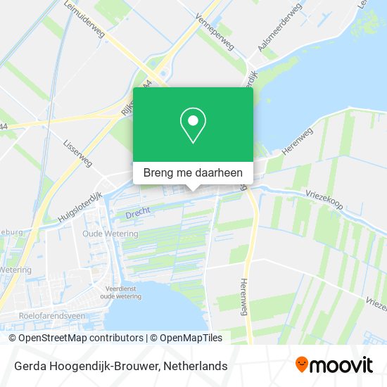 Gerda Hoogendijk-Brouwer kaart