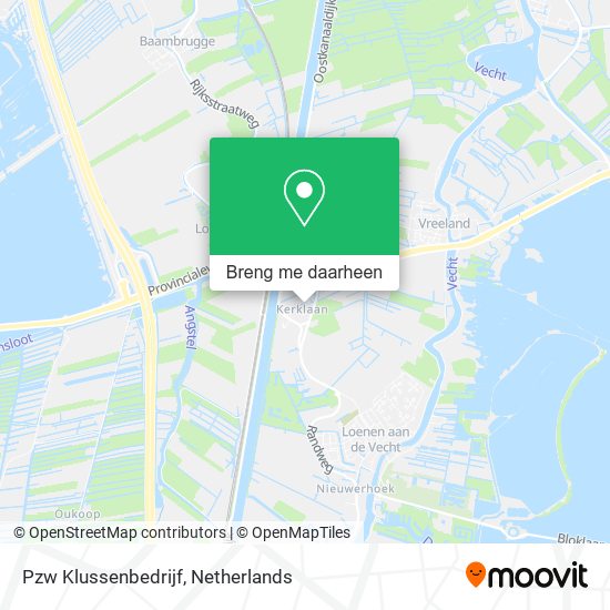 Pzw Klussenbedrijf kaart