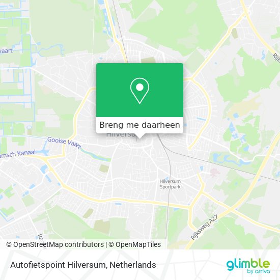 Autofietspoint Hilversum kaart