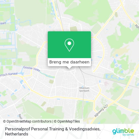 Personalprof Personal Training & Voedingsadvies kaart