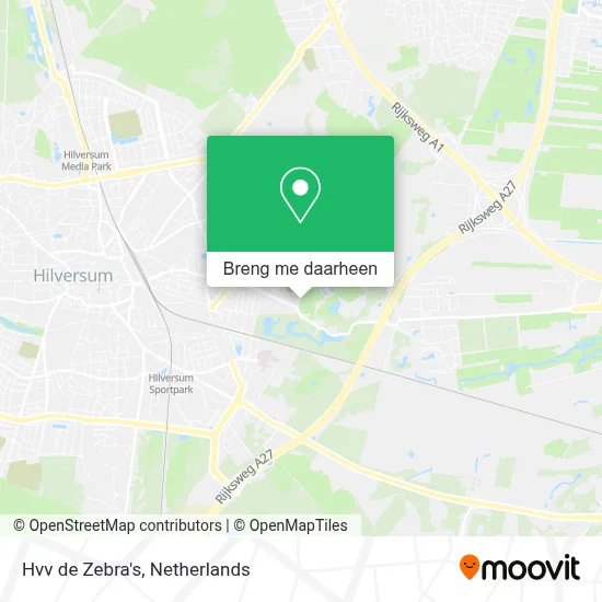 Hvv de Zebra's kaart