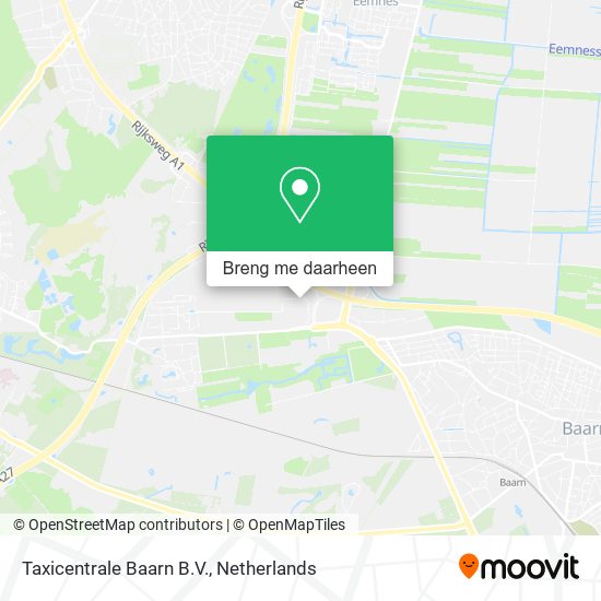 Taxicentrale Baarn B.V. kaart