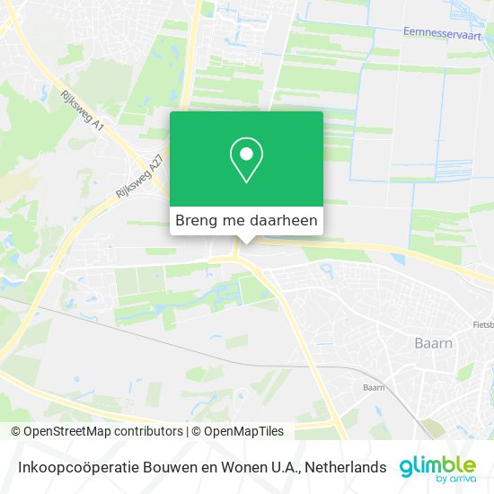 Inkoopcoöperatie Bouwen en Wonen U.A. kaart