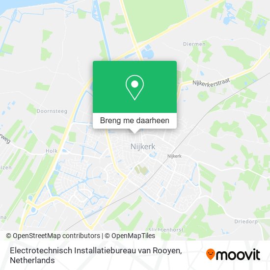 Electrotechnisch Installatiebureau van Rooyen kaart