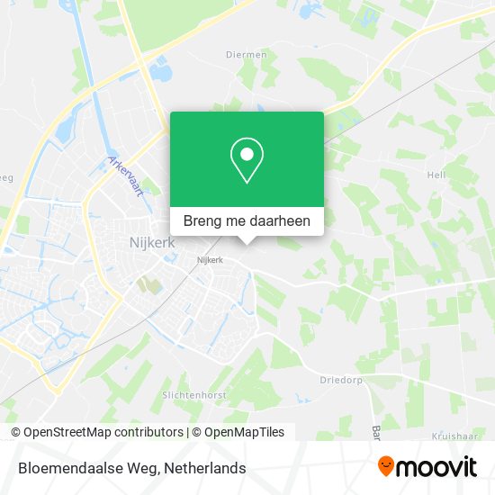 Bloemendaalse Weg kaart