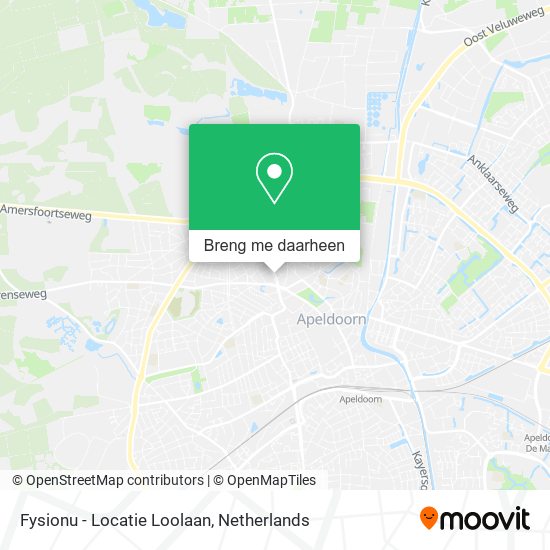 Fysionu - Locatie Loolaan kaart