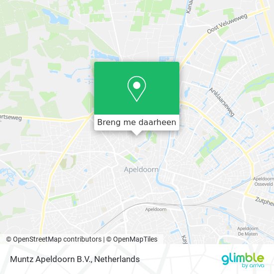 Muntz Apeldoorn B.V. kaart