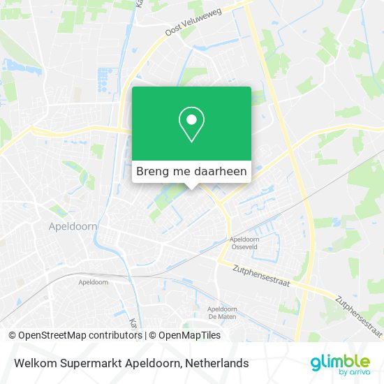 Welkom Supermarkt Apeldoorn kaart