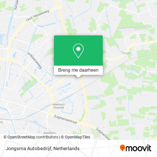 Jongsma Autobedrijf kaart