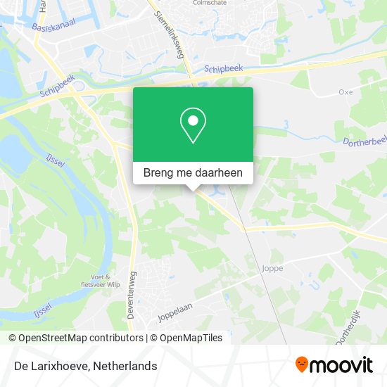 De Larixhoeve kaart